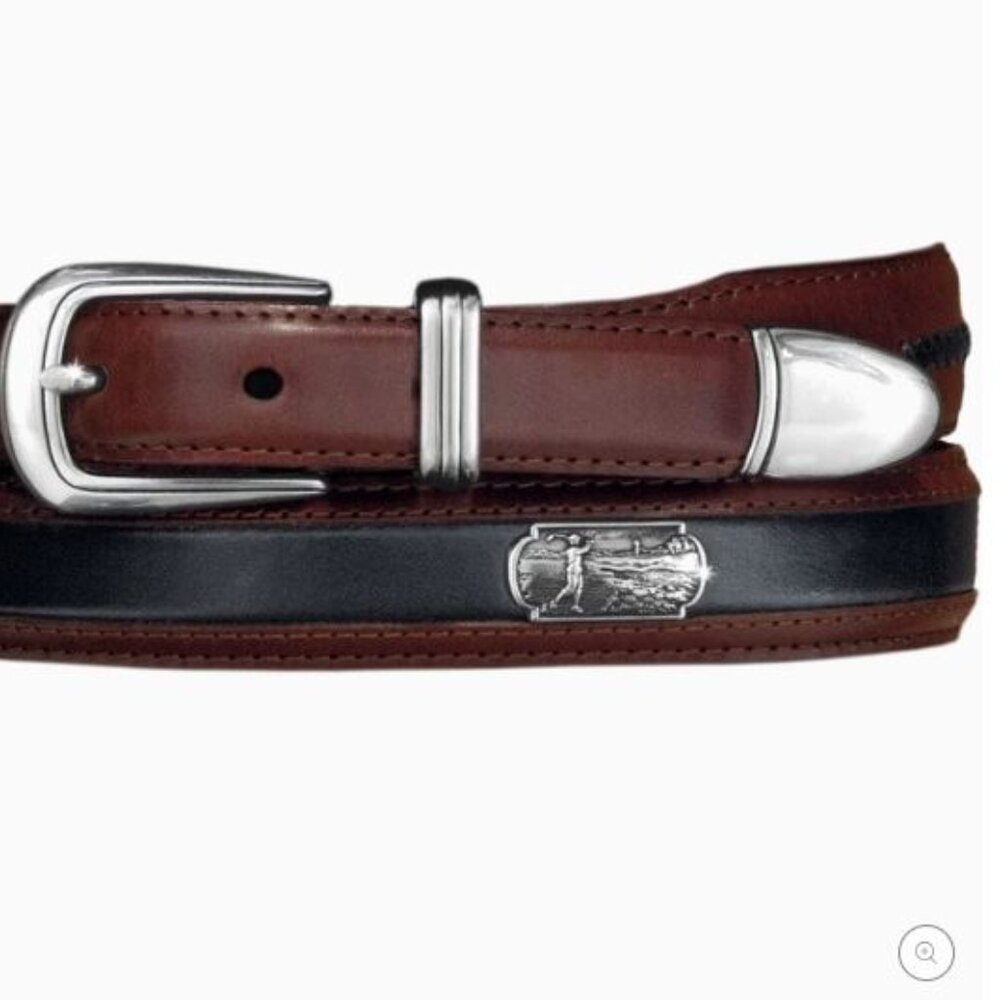 Roberts Leather Golf Belt - Onyx by Brighton